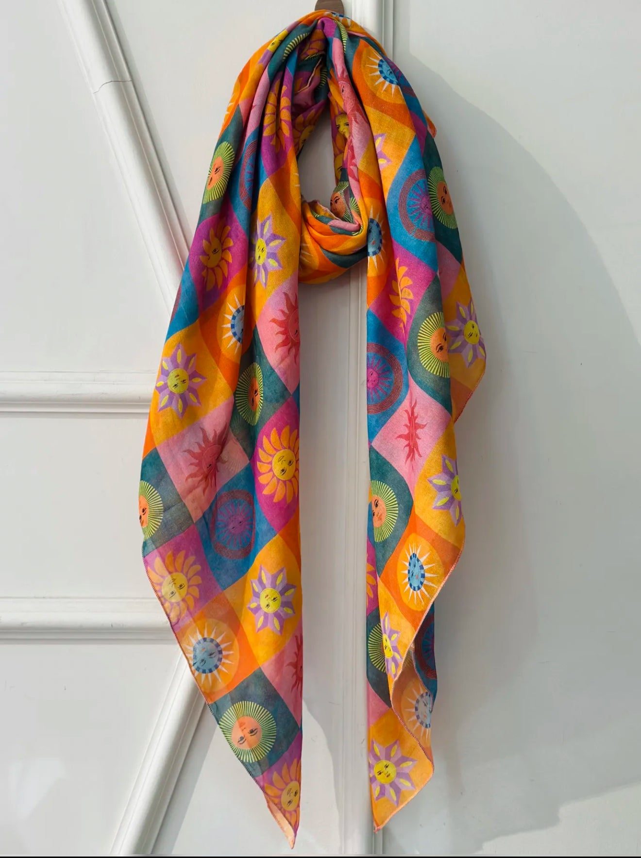 Etole motif carre soleil Multicouleur