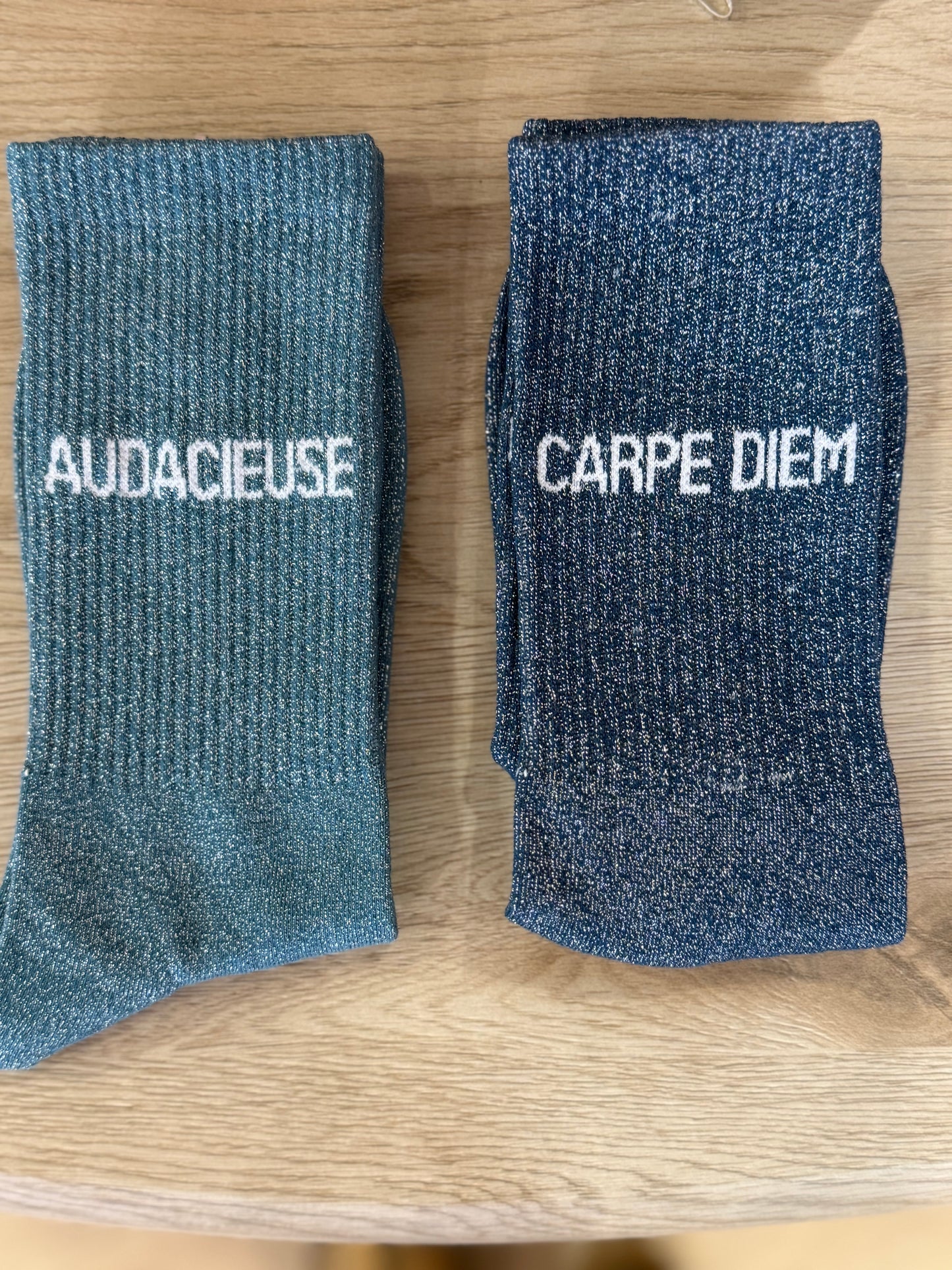 Chaussettes  "Carpe diem"