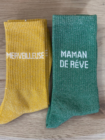 Chaussettes  "Maman de reve"